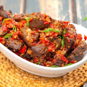 Asun (Peppered Goat Meat)