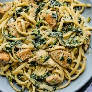 Chicken Spinach Linguine