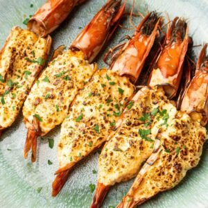 Grilled Prawn Thermidor