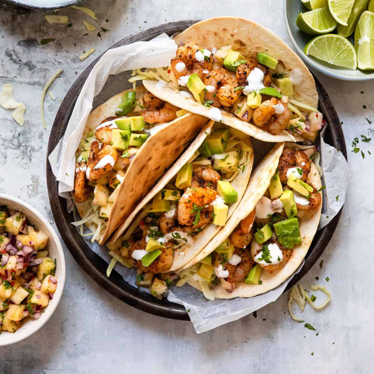  Prawns tacos 