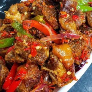 Spicy Asun Goat Meat