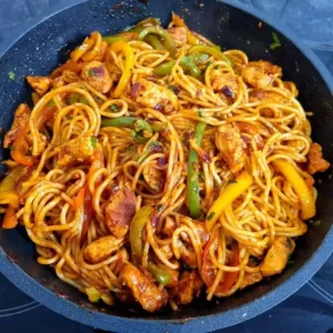Plain Stir-Fried Spaghetti
